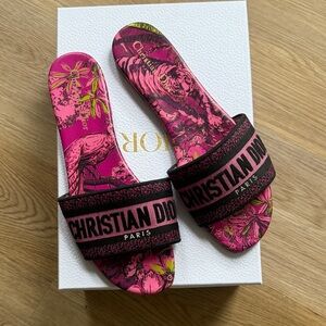 Christian Dior Dway Pink Slide Sandals